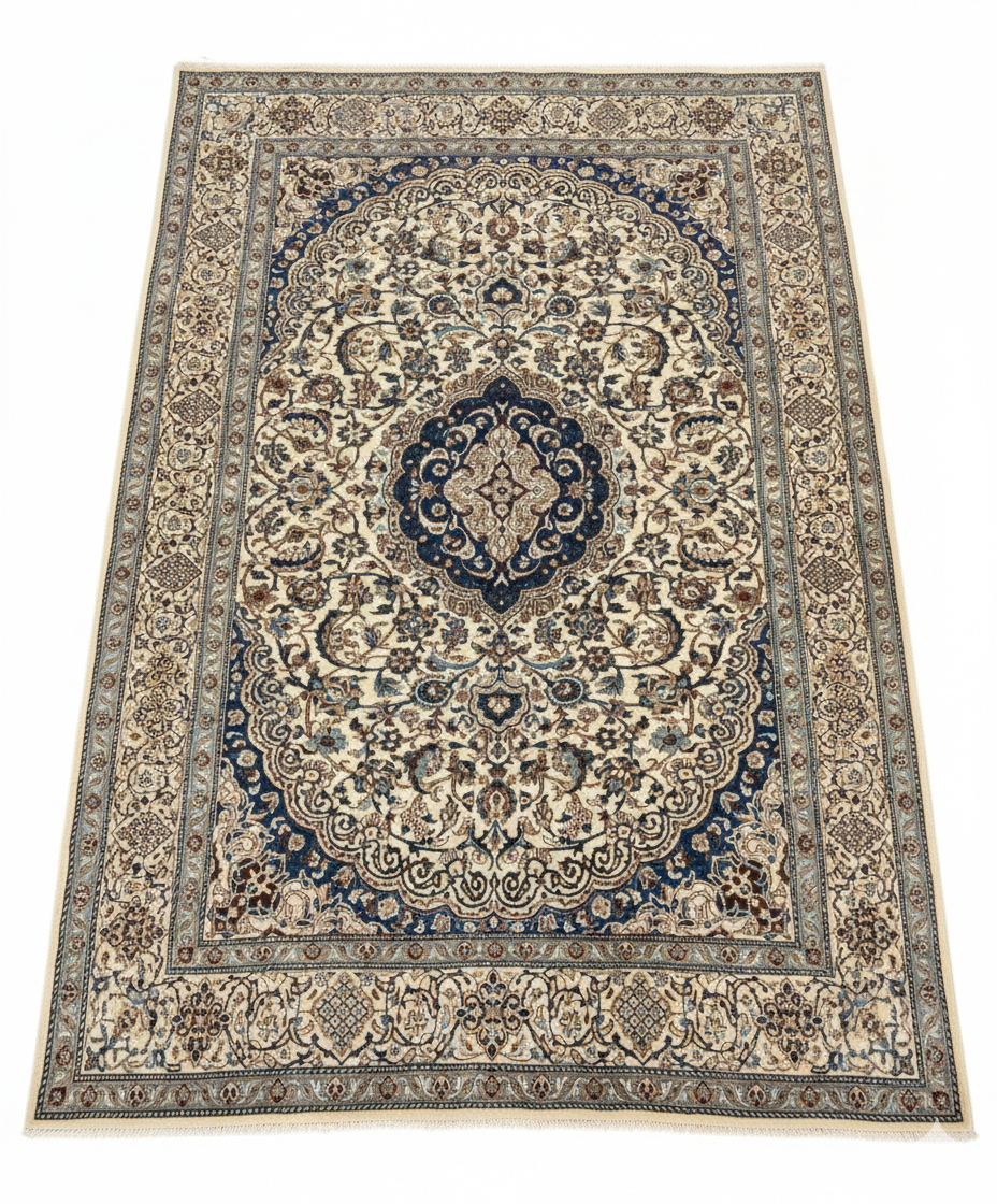 Handmade Persian Vintage Royal Nien Rug – 8'2" x 11'6"